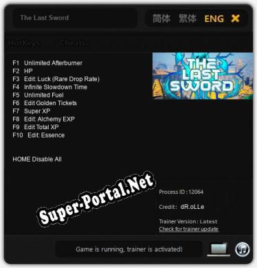 The Last Sword: Читы, Трейнер +10 [dR.oLLe]
