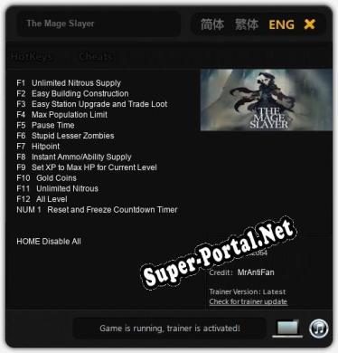 The Mage Slayer: Трейнер +13 [v1.1]