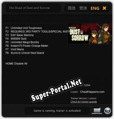 The Road of Dust and Sorrow: Читы, Трейнер +8 [CheatHappens.com]