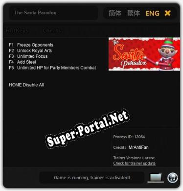 The Santa Paradox: Трейнер +5 [v1.5]