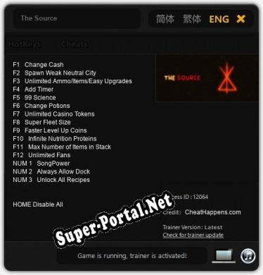 The Source: Трейнер +15 [v1.5]