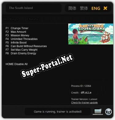 The South Island: Читы, Трейнер +8 [dR.oLLe]