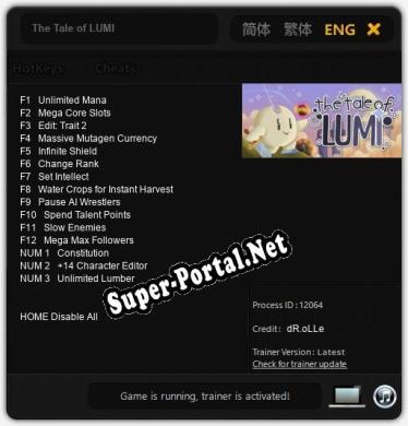 The Tale of LUMI: Читы, Трейнер +15 [dR.oLLe]