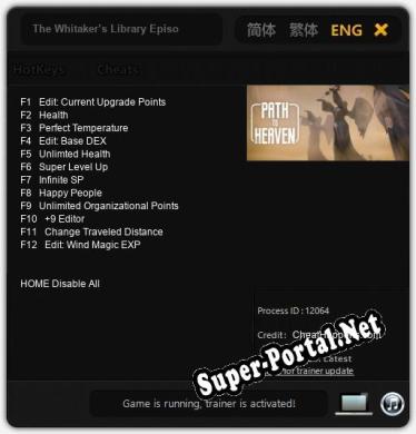 The Whitaker’s Library Episode 1: ТРЕЙНЕР И ЧИТЫ (V1.0.17)