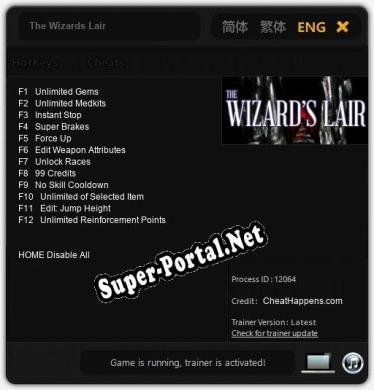 The Wizards Lair: Трейнер +12 [v1.6]