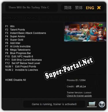 Трейнер для There Will Be No Turkey This Christmas [v1.0.1]