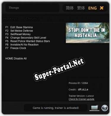 Thongs: Трейнер +7 [v1.4]