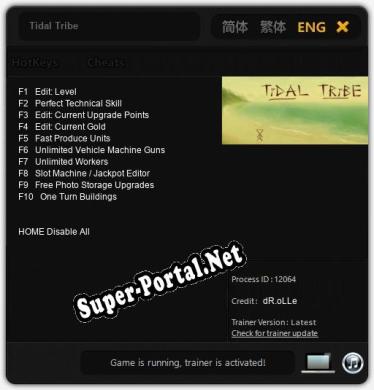 Tidal Tribe: ТРЕЙНЕР И ЧИТЫ (V1.0.45)