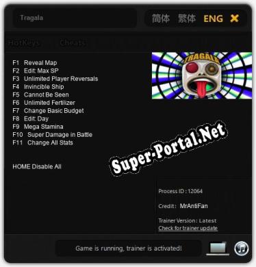 Трейнер для Tragala [v1.0.7]