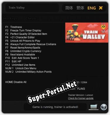Train Valley: Трейнер +14 [v1.2]