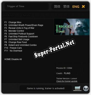 Trigger of Time: ТРЕЙНЕР И ЧИТЫ (V1.0.52)