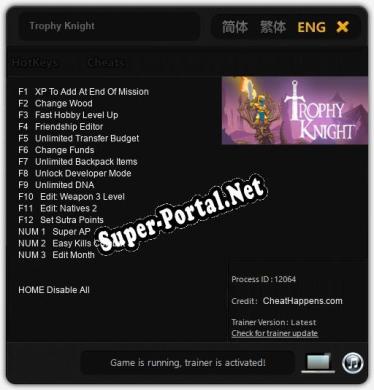 Trophy Knight: Трейнер +15 [v1.7]