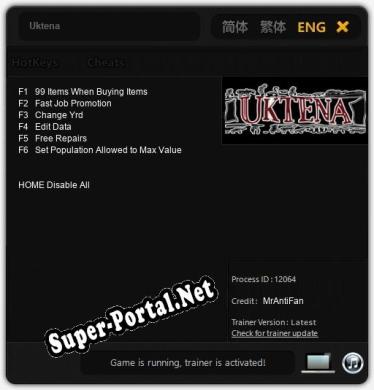 Uktena: Читы, Трейнер +6 [MrAntiFan]