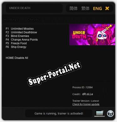 UNDER DEATH: Трейнер +6 [v1.9]