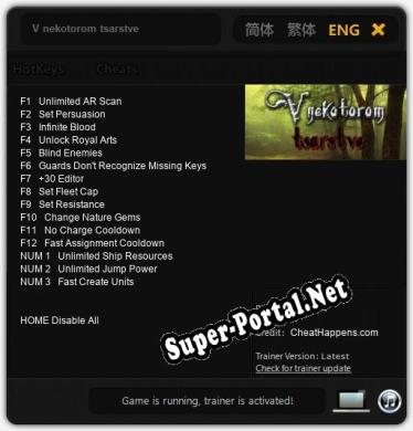 V nekotorom tsarstve: Читы, Трейнер +15 [CheatHappens.com]