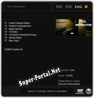 VGL Imperative: Читы, Трейнер +7 [FLiNG]