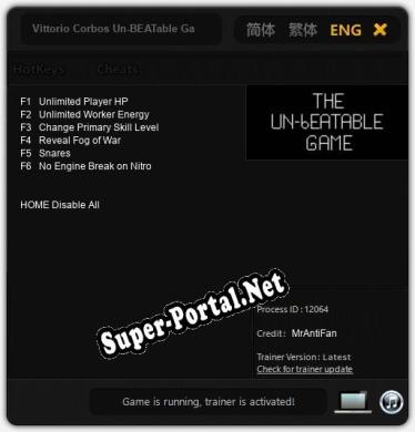 Трейнер для Vittorio Corbos Un-BEATable Game [v1.0.1]