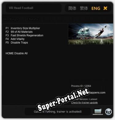 VR Head Football: Читы, Трейнер +5 [CheatHappens.com]