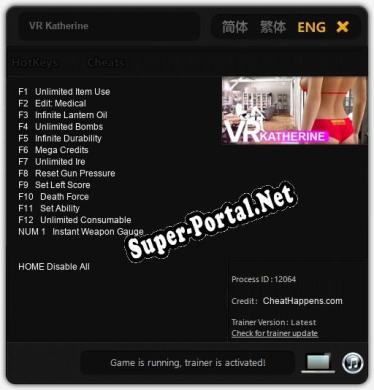 Трейнер для VR Katherine [v1.0.5]