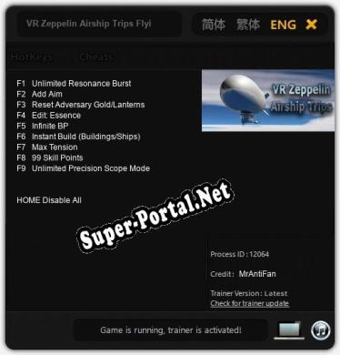 VR Zeppelin Airship Trips Flying hotel experiences in VR: ТРЕЙНЕР И ЧИТЫ (V1.0.40)