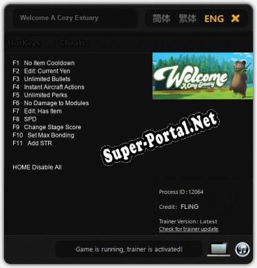 Welcome A Cozy Estuary: ТРЕЙНЕР И ЧИТЫ (V1.0.41)