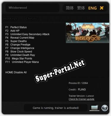 Whiskerwood: ТРЕЙНЕР И ЧИТЫ (V1.0.83)