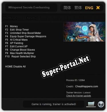 Трейнер для Whispered Secrets Everburning Candle Collectors Edition [v1.0.2]