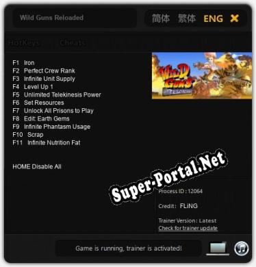 Wild Guns Reloaded: ТРЕЙНЕР И ЧИТЫ (V1.0.80)