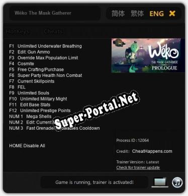 Wéko The Mask Gatherer: Читы, Трейнер +15 [CheatHappens.com]