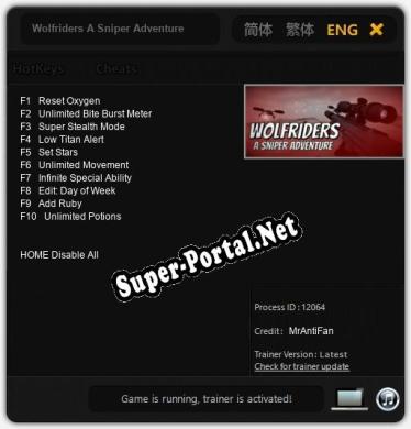 Трейнер для Wolfriders A Sniper Adventure [v1.0.3]
