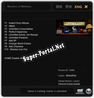 Трейнер для Wonders of Waldwea [v1.0.7]
