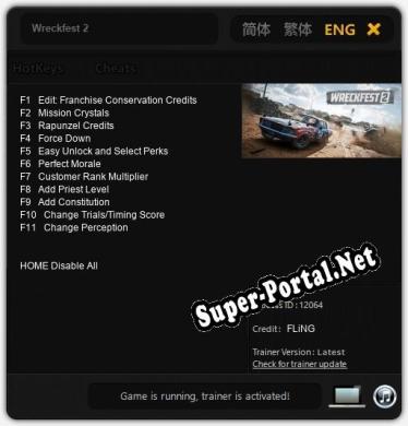 Wreckfest 2: Читы, Трейнер +11 [FLiNG]