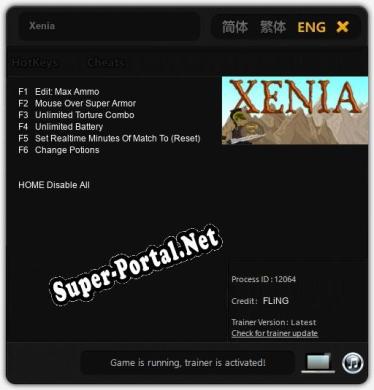 Xenia: Читы, Трейнер +6 [FLiNG]