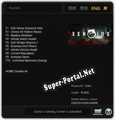 Xenoids: ТРЕЙНЕР И ЧИТЫ (V1.0.94)