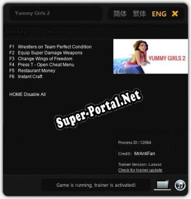 Трейнер для Yummy Girls 2 [v1.0.6]