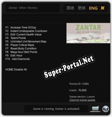 Zantar  Other Stories: Трейнер +10 [v1.4]